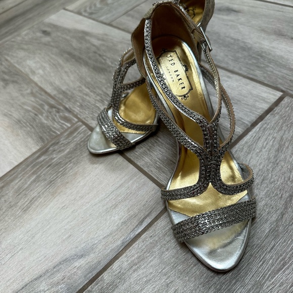 Ted Baker Silver Heels - Picture 3 of 3